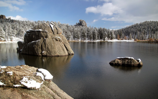 Обои картинки фото природа, реки, озера, камни, озеро, пейзаж