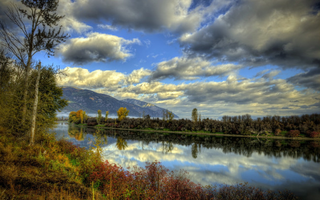 Обои картинки фото природа, реки, озера, река, горы