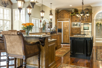 Картинка интерьер кухня меьель