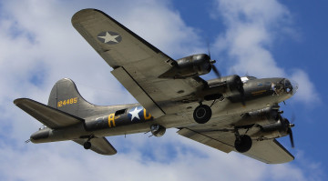 Картинка boeing 17g авиация боевые самолёты сша ввс тяжелый бомбардировщик летающая крепость 2-я мировая