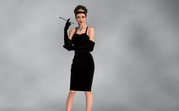 Картинка 3д графика people люди взгляд сигарета девушка