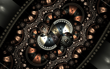 Картинка 3д графика fractal фракталы фон цвета узор