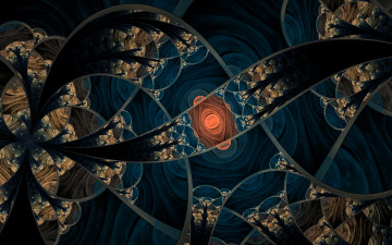 Картинка 3д графика fractal фракталы фон цвета узор