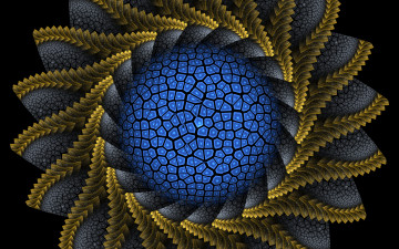 Картинка 3д графика fractal фракталы узор фон цвета