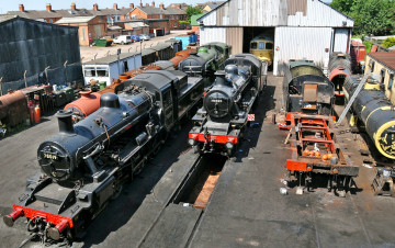 Картинка техника паровозы депо