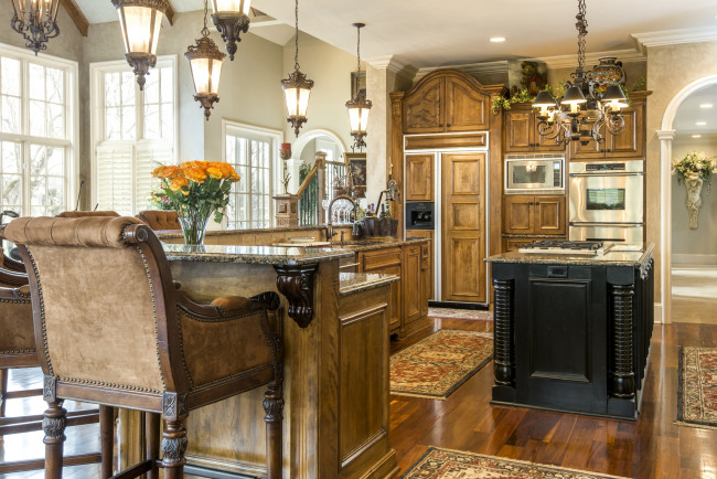 Обои картинки фото интерьер, кухня, меьель