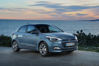 обоя автомобили, hyundai, синий, 2014г, ib, i20