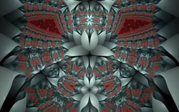 Картинка 3д+графика фракталы+ fractal цвета фон узор