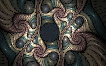 Картинка 3д+графика фракталы+ fractal фон узор цвета