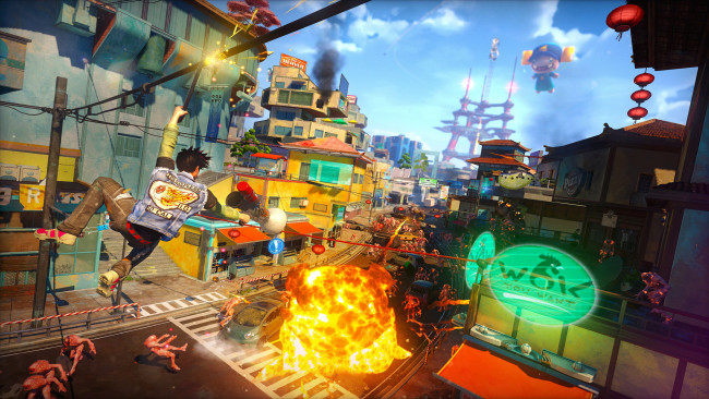Обои картинки фото видео игры, sunset overdrive, overdrive, sunset, экшен, шутер