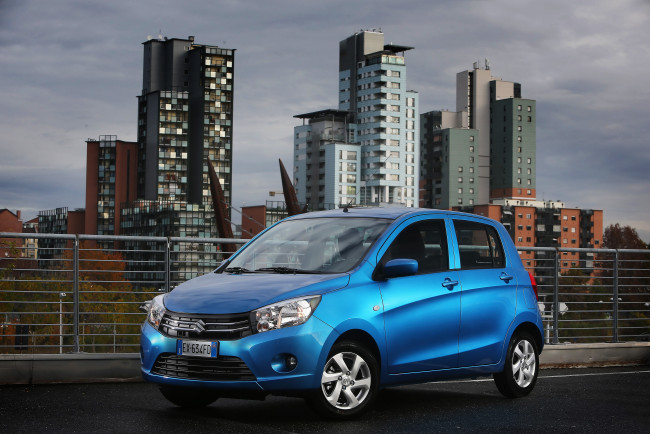 Обои картинки фото автомобили, suzuki, синий, 2014г, celerio