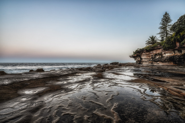 Обои картинки фото природа, побережье, скалы, отлив, океан