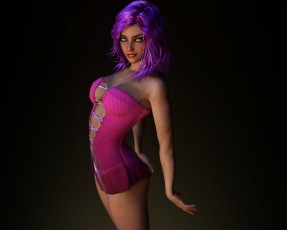 Картинка 3д+графика люди+ people фон девушка взгляд