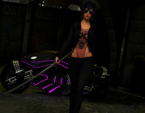 Картинка 3д+графика фантазия+ fantasy оружие девушка фон взгляд