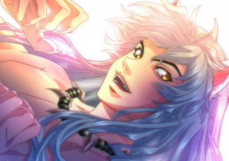 Картинка аниме inuyasha парень инуяша арт полу-демон