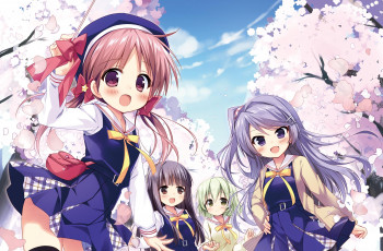 Картинка аниме unknown +другое девочки арт весна nagayama yuunon