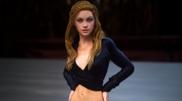 Картинка 3д+графика люди+ people фон взгляд девушка