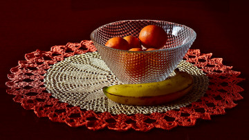 Картинка еда фрукты +ягоды мандарины банан