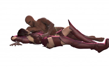 Картинка 3д+графика люди+ people фон взгляд мужчина девушка