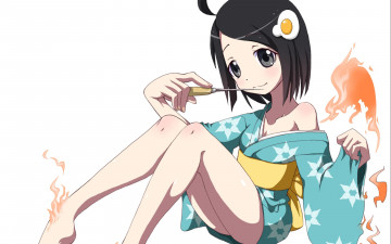 Картинка аниме unknown +другое фон взгляд девушка