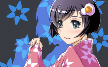 Картинка аниме unknown +другое фон взгляд девушка