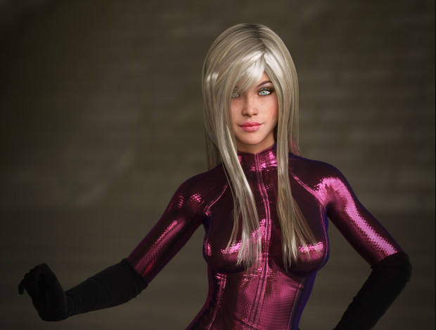 Обои картинки фото 3д графика, люди , people, девушка, фон, взгляд