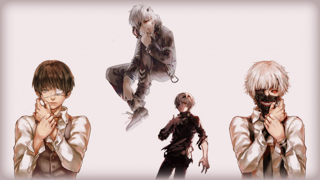 Обои картинки фото аниме, tokyo ghoul, канеки, кен, токийский, гуль