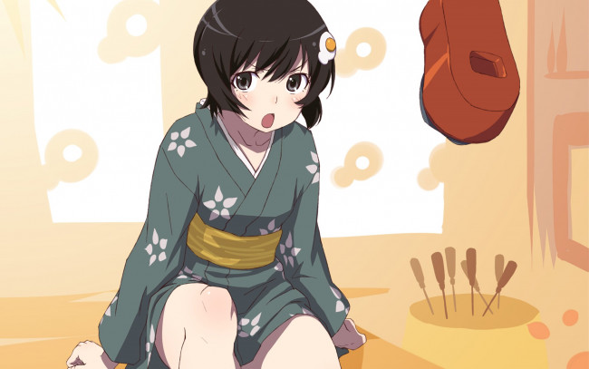 Обои картинки фото аниме, unknown,  другое, фон, взгляд, девушка