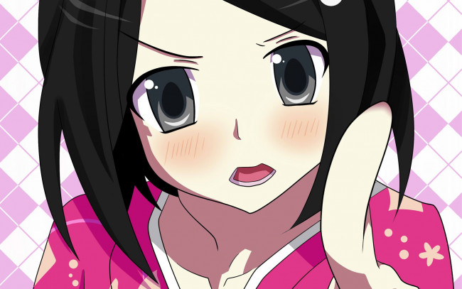 Обои картинки фото аниме, unknown,  другое, фон, взгляд, девушка