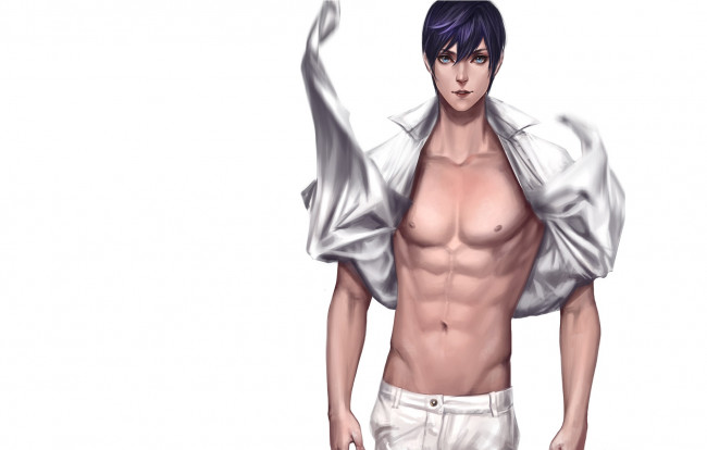 Обои картинки фото разное, арты, арт, парень, фон