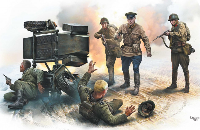 Обои картинки фото рисованное, армия, оружие, солдаты