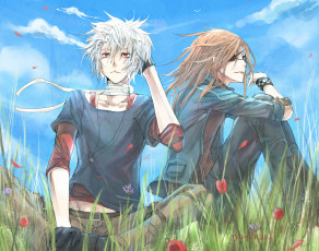 Картинка аниме dogs +bullets+&+carnage парни