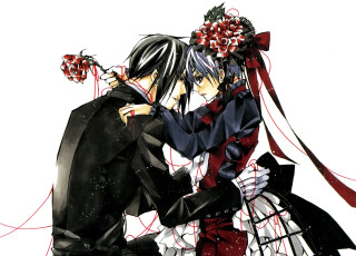 Картинка аниме kuroshitsuji сиэль себастьян