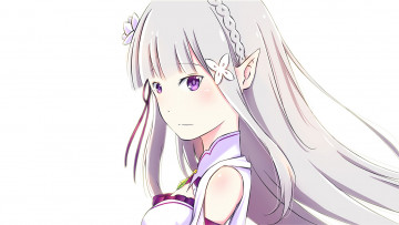 Картинка аниме re +zero+kara+hajimeru+isekai+seikatsu фон взгляд девушка
