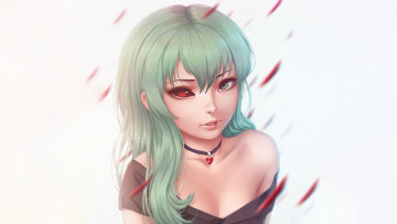 Картинка аниме tokyo+ghoul взгляд фон девушка