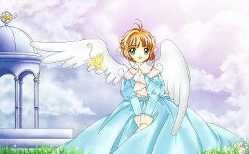 Картинка аниме card+captor+sakura взгляд фон девушка