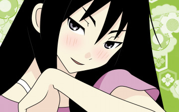 Картинка аниме sayonara+zetsubo+sensei девушка взгляд фон