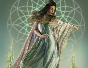 Картинка 3д+графика люди+ people фон взгляд девушка