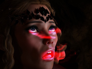 Картинка 3д+графика фантазия+ fantasy фон девушка взгляд