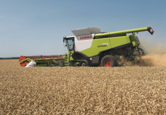 Картинка техника комбайны claas