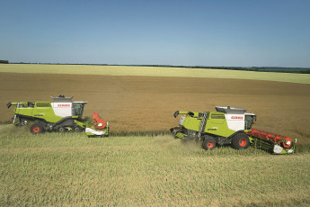 Картинка техника комбайны claas
