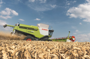 Картинка техника комбайны claas