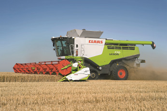 Картинка техника комбайны claas