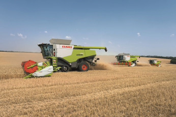 Картинка техника комбайны claas