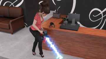 Картинка 3д+графика фантазия+ fantasy фон взгляд девушки