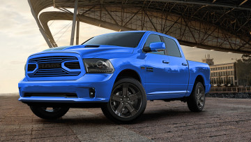 Картинка dodge+ram+1500+hydro+blue+sport+2018 автомобили ram hydro 1500 2018 sport dodge blue