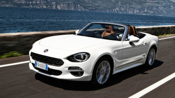 Картинка fiat+124+spider+white+2017 автомобили fiat 2017 white 124 spider