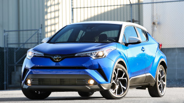 Картинка toyota+c-hr+2018 автомобили toyota синяя белая 2018 c-hr