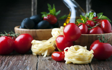 Картинка еда разное макароны помидоры
