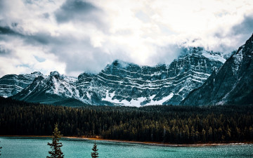 Картинка природа реки озера горы облака озеро